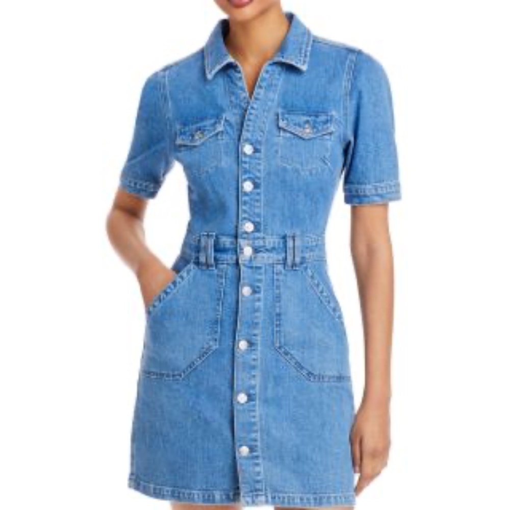 Paige Mayslie Denim Shirtdress XL